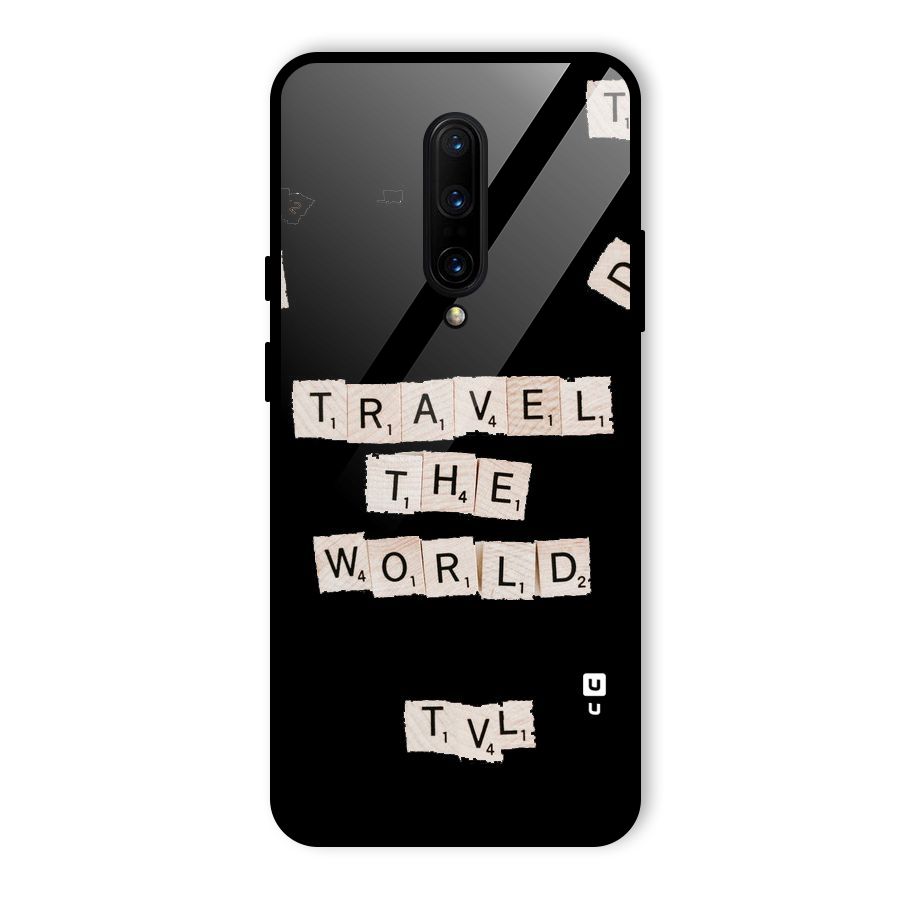 Blocks Travel Glass Back Case for OnePlus 7 Pro