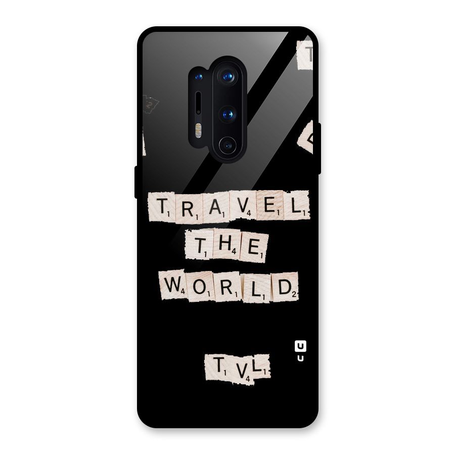 Blocks Travel Glass Back Case for OnePlus 8 Pro