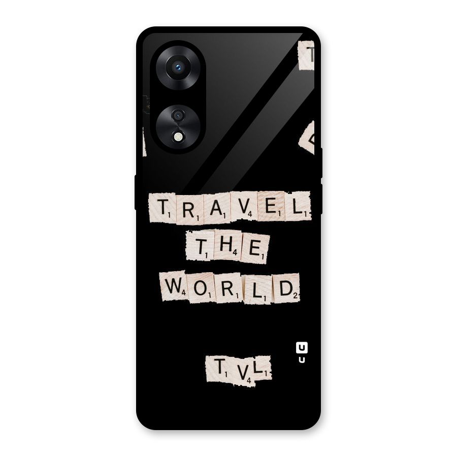 Blocks Travel Glass Back Case for Oppo A78