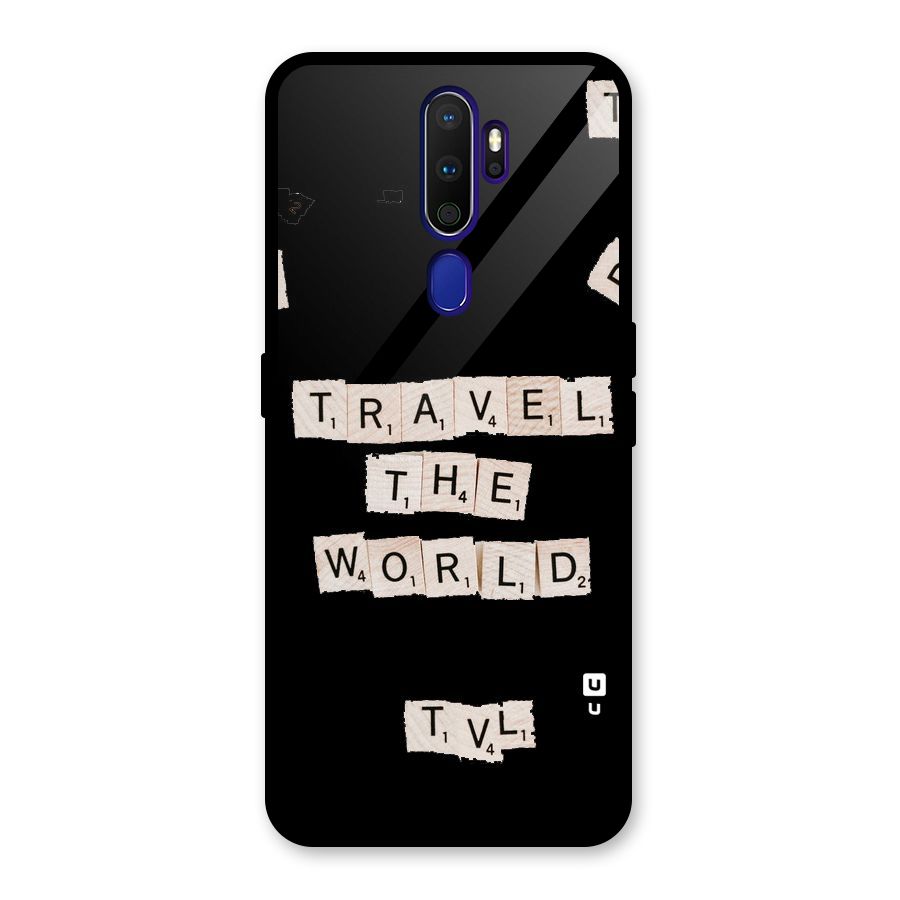 Blocks Travel Glass Back Case for Oppo A9 (2020)