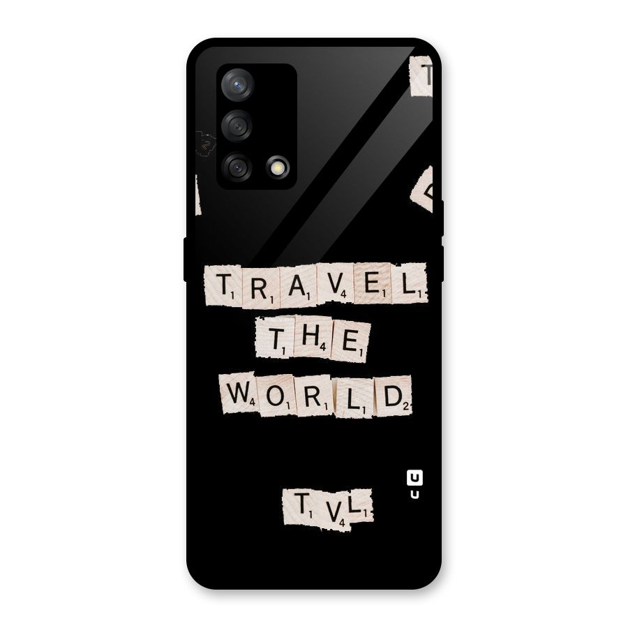 Blocks Travel Glass Back Case for Oppo F19