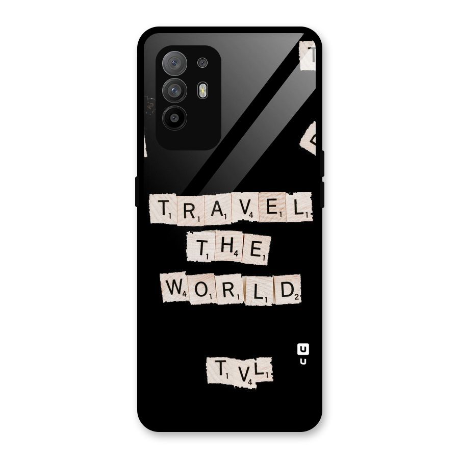 Blocks Travel Glass Back Case for Oppo F19 Pro Plus 5G