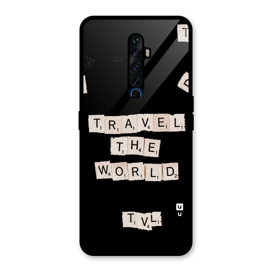 Blocks Travel Glass Back Case for Oppo Reno2 F