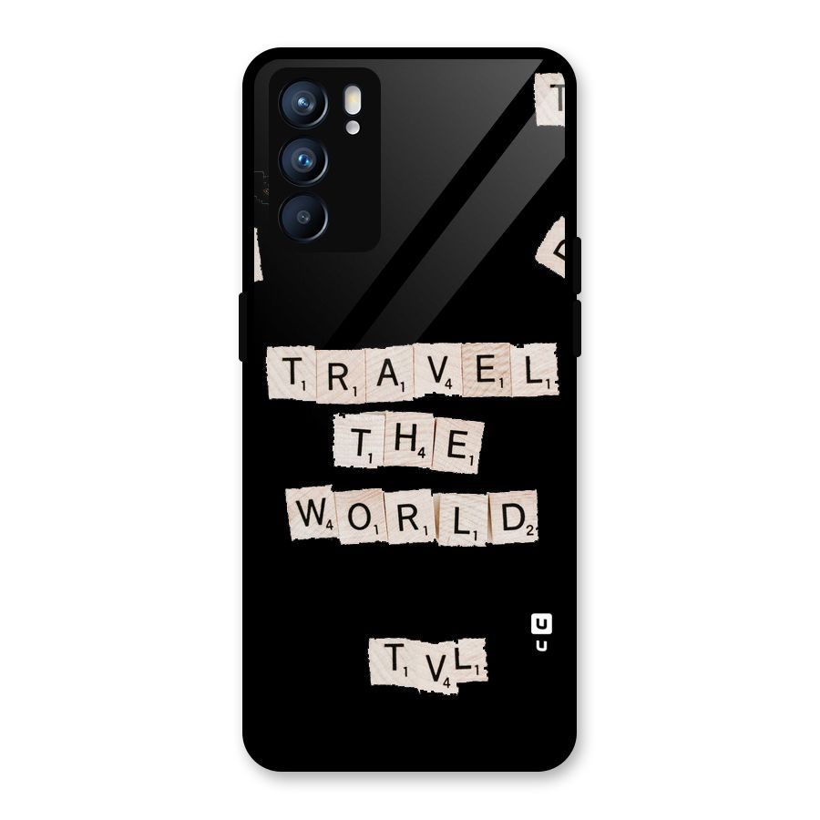 Blocks Travel Glass Back Case for Oppo Reno6 5G