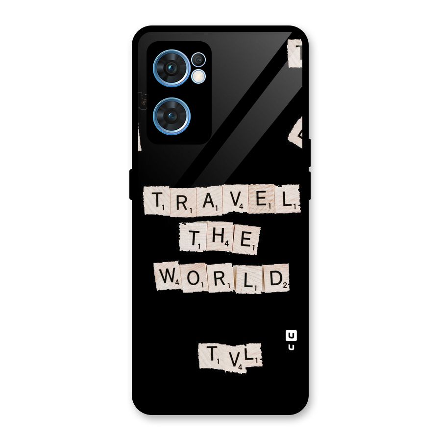 Blocks Travel Glass Back Case for Oppo Reno7 5G