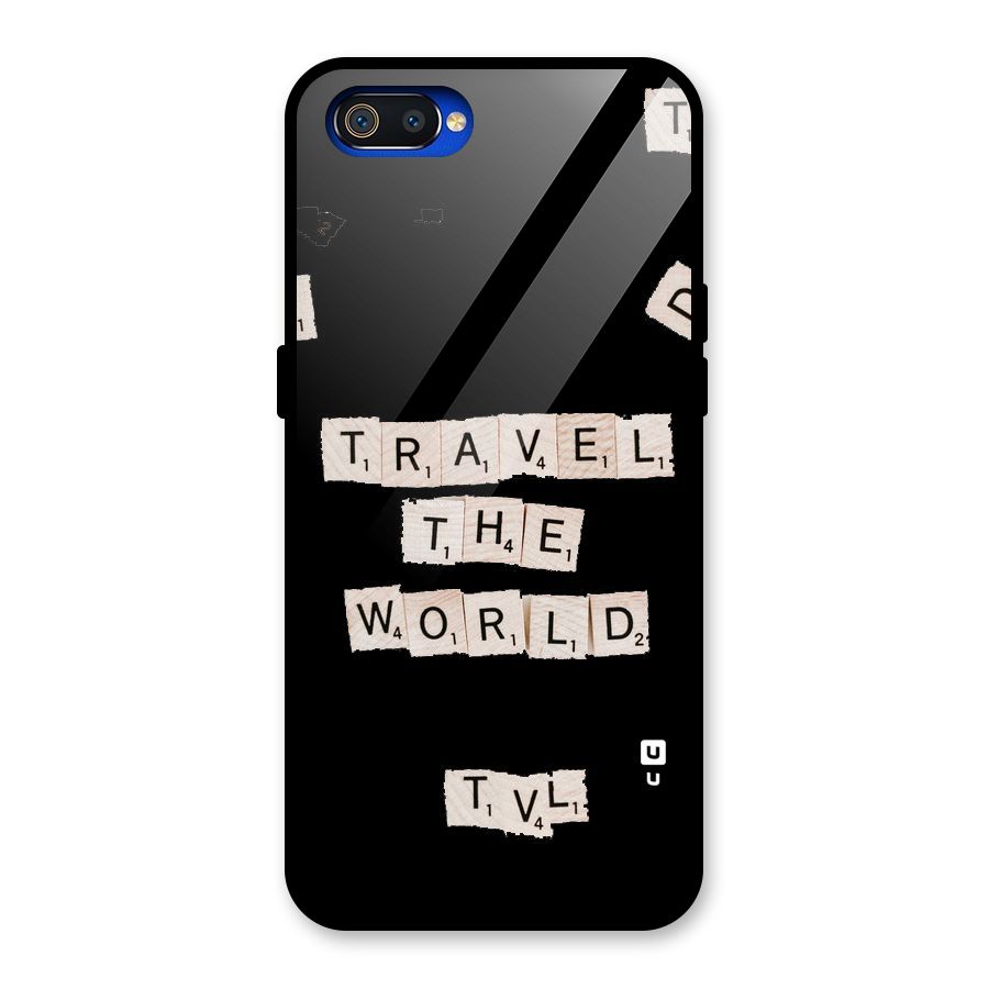 Blocks Travel Glass Back Case for Realme C2