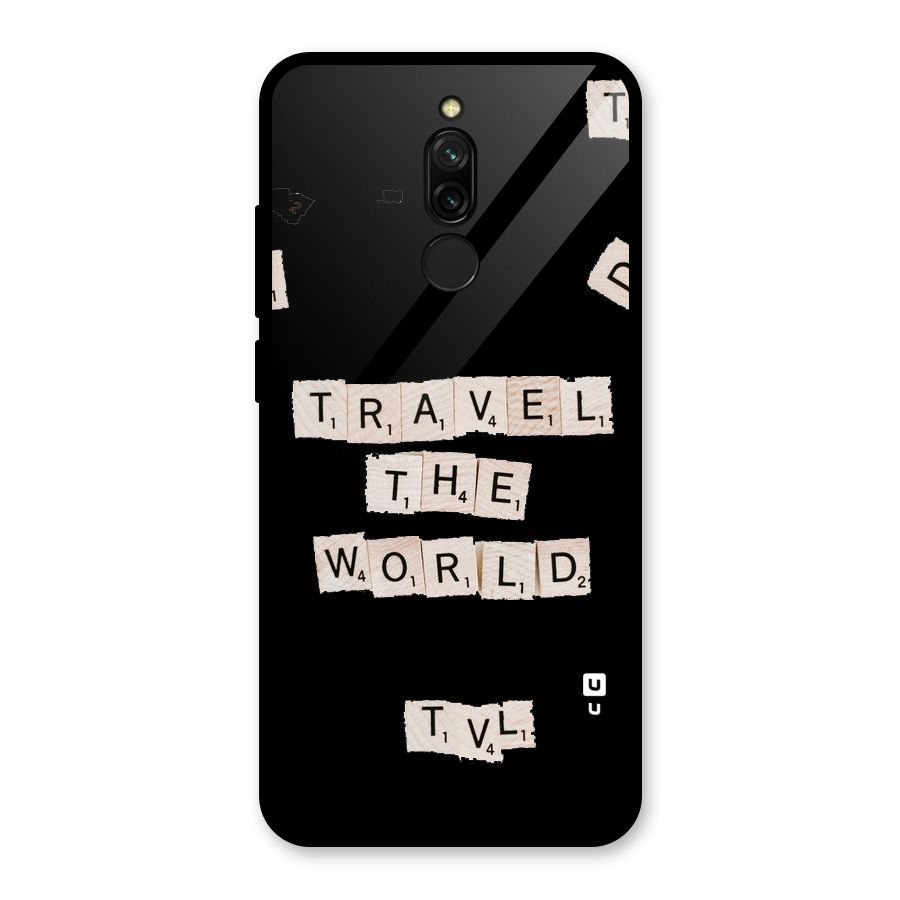Blocks Travel Glass Back Case for Redmi 8