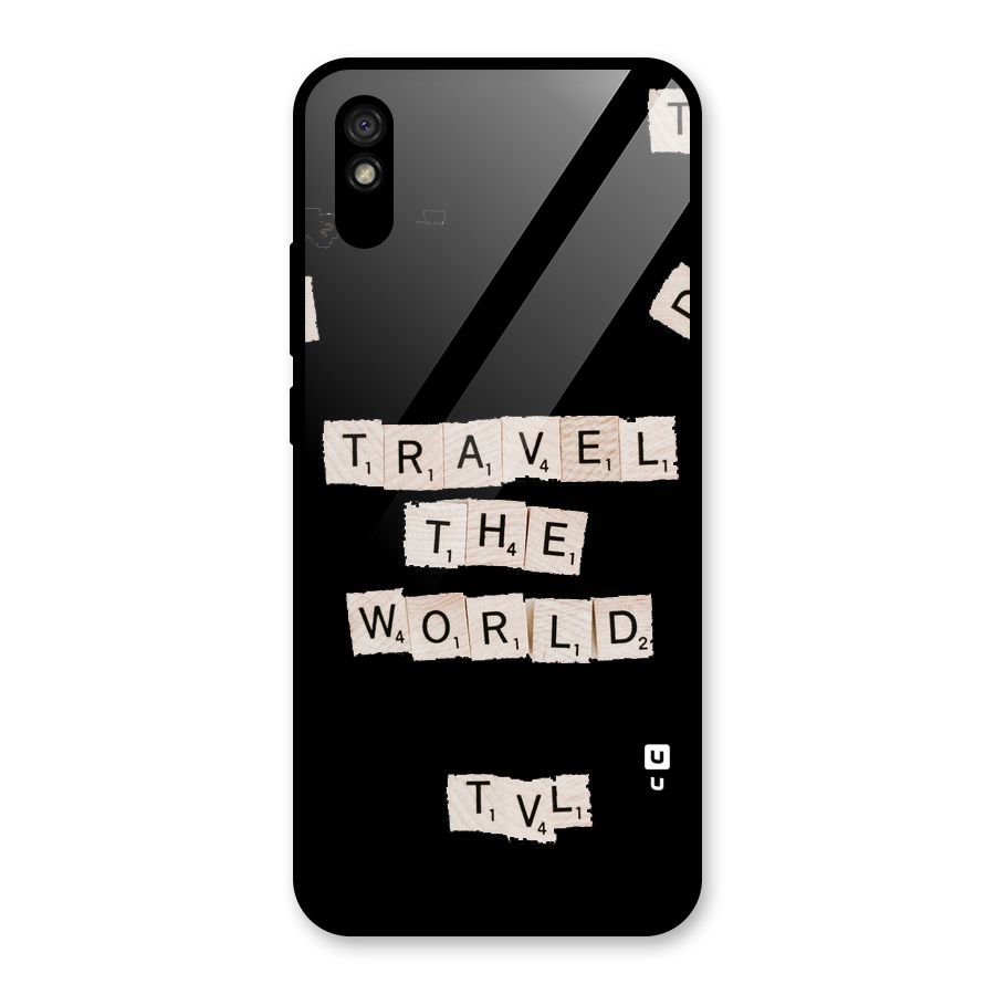 Blocks Travel Glass Back Case for Redmi 9i