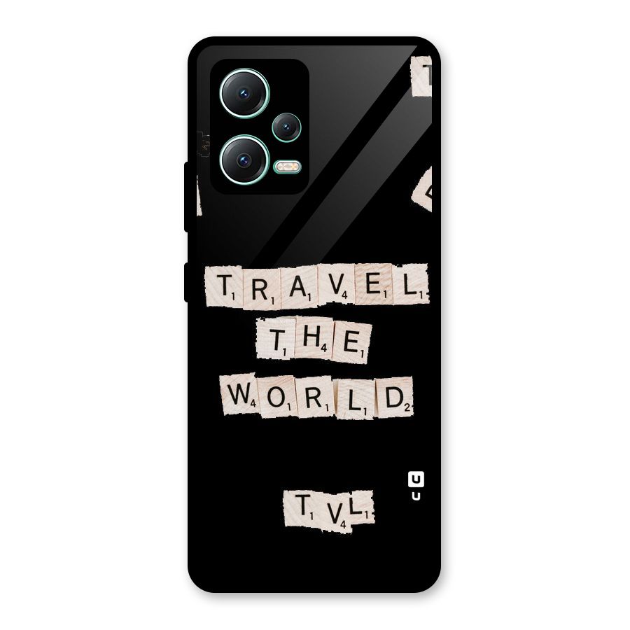 Blocks Travel Glass Back Case for Redmi Note 12 5G
