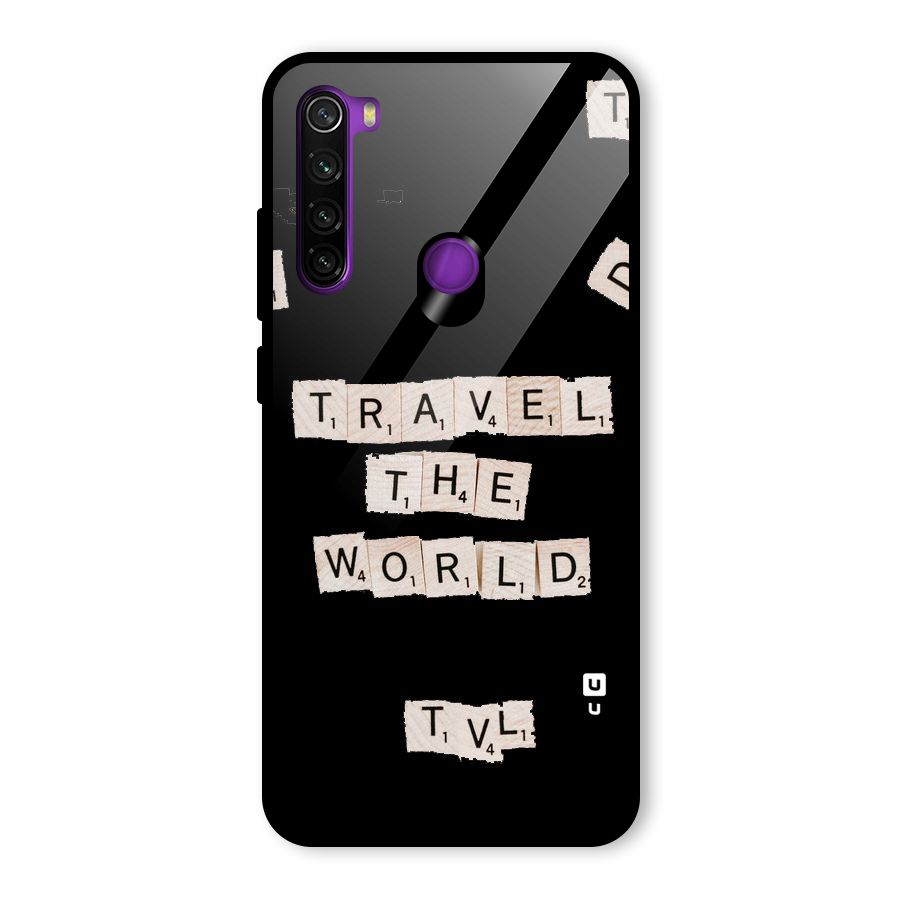 Blocks Travel Glass Back Case for Redmi Note 8