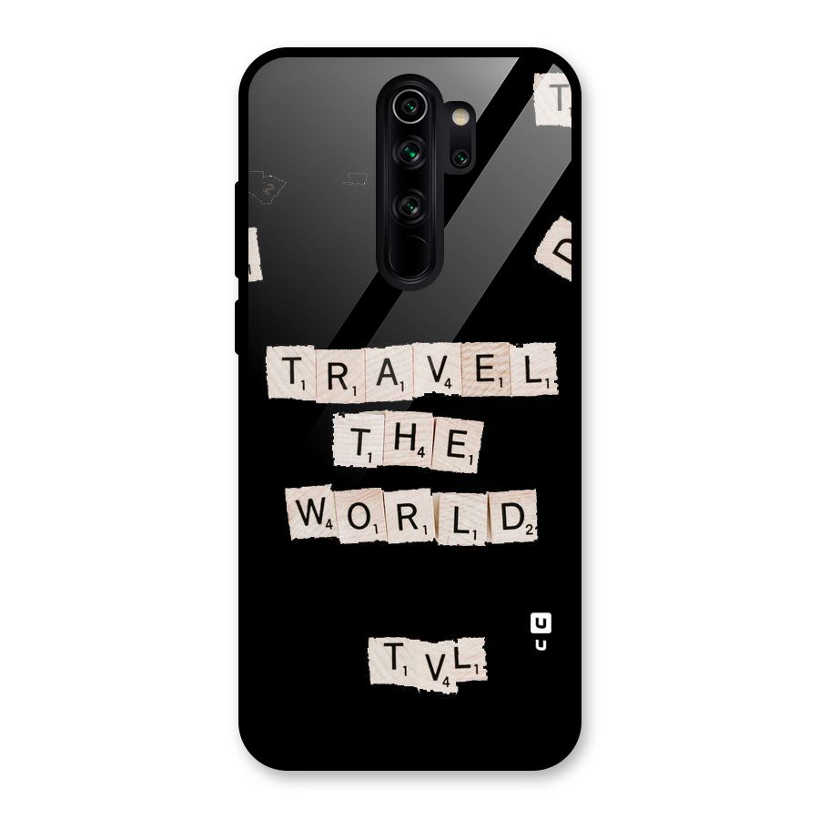 Blocks Travel Glass Back Case for Redmi Note 8 Pro