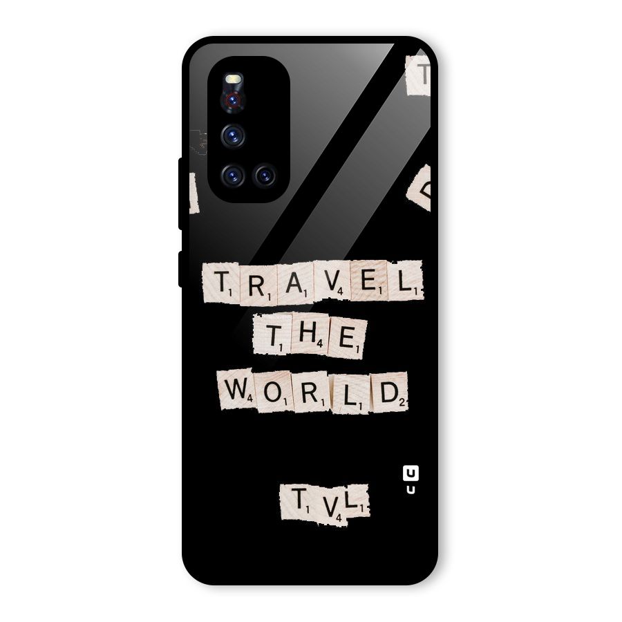 Blocks Travel Glass Back Case for Vivo V19