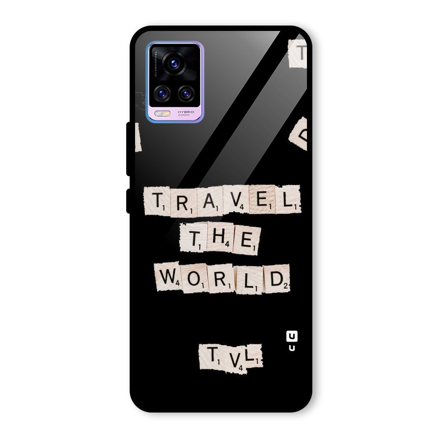 Blocks Travel Glass Back Case for Vivo V20 Pro