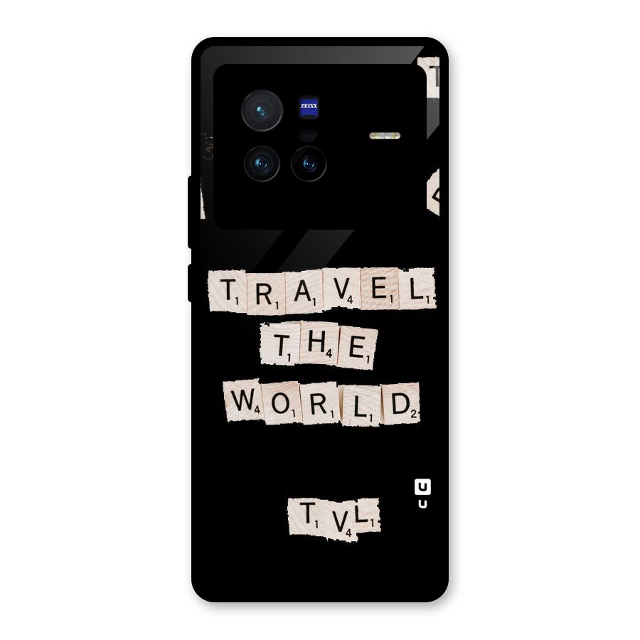 Blocks Travel Glass Back Case for Vivo X80