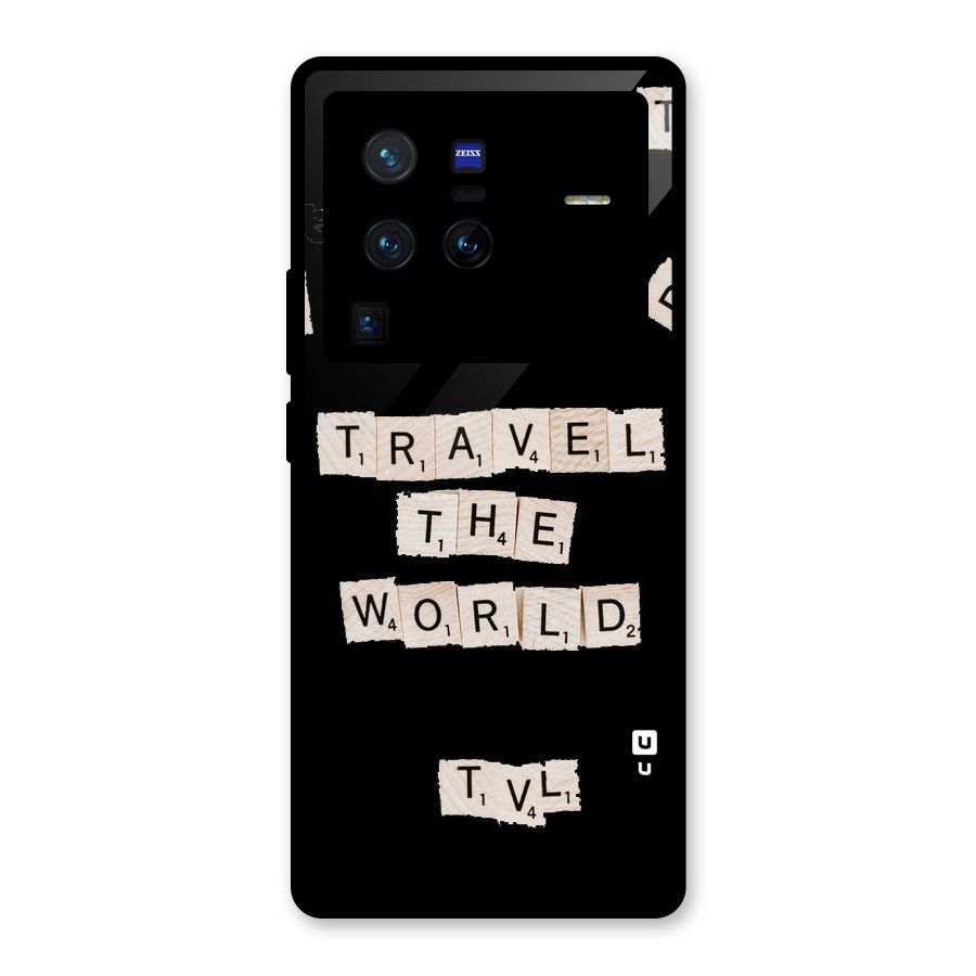 Blocks Travel Glass Back Case for Vivo X80 Pro