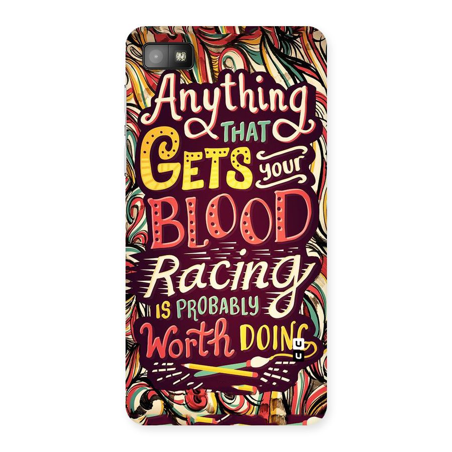 Blood Racing Back Case for Blackberry Z10