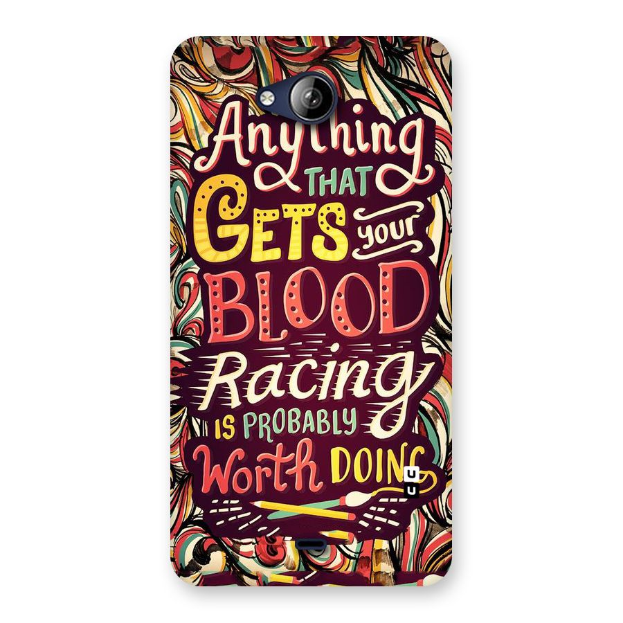 Blood Racing Back Case for Canvas Play Q355