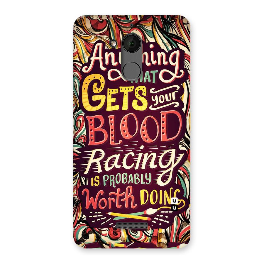 Blood Racing Back Case for Coolpad Note 5