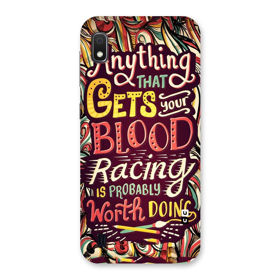 Blood Racing Back Case for Galaxy A10