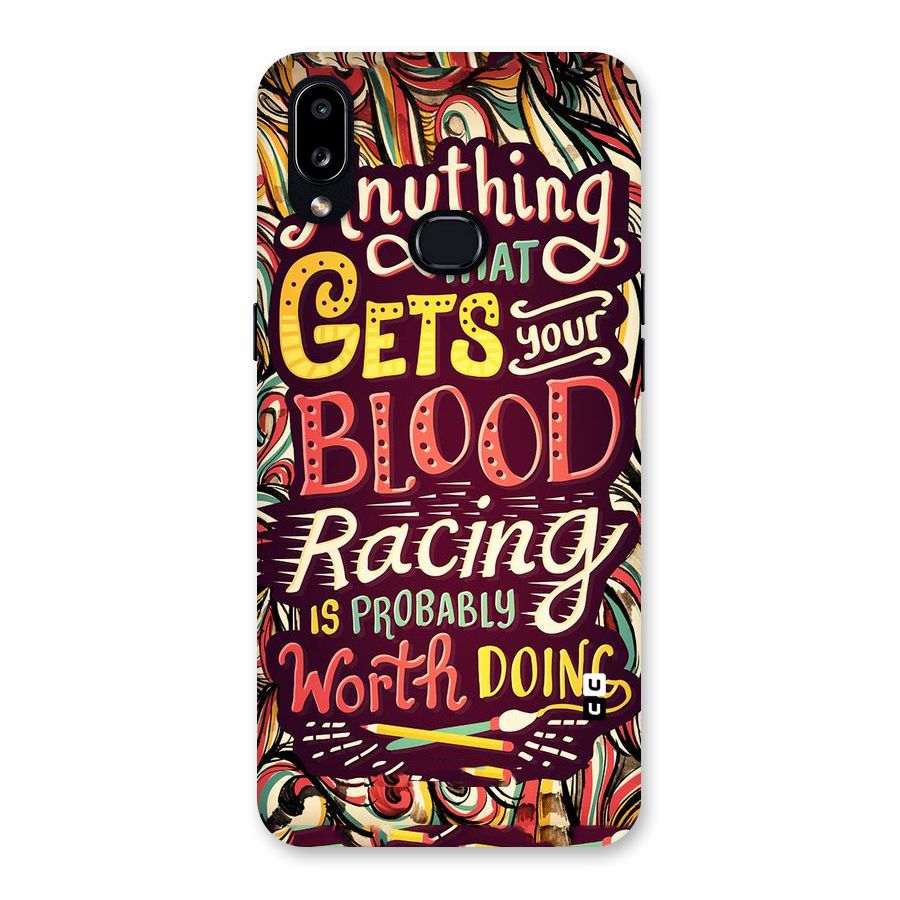 Blood Racing Back Case for Galaxy A10s