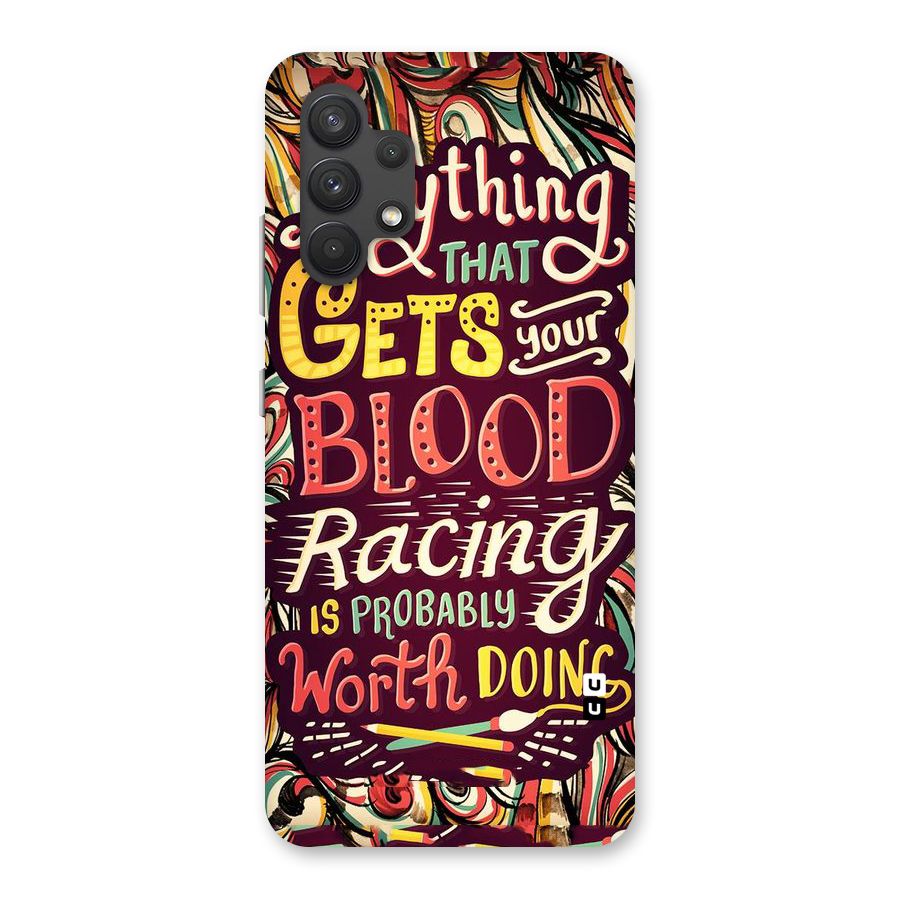 Blood Racing Back Case for Galaxy A32