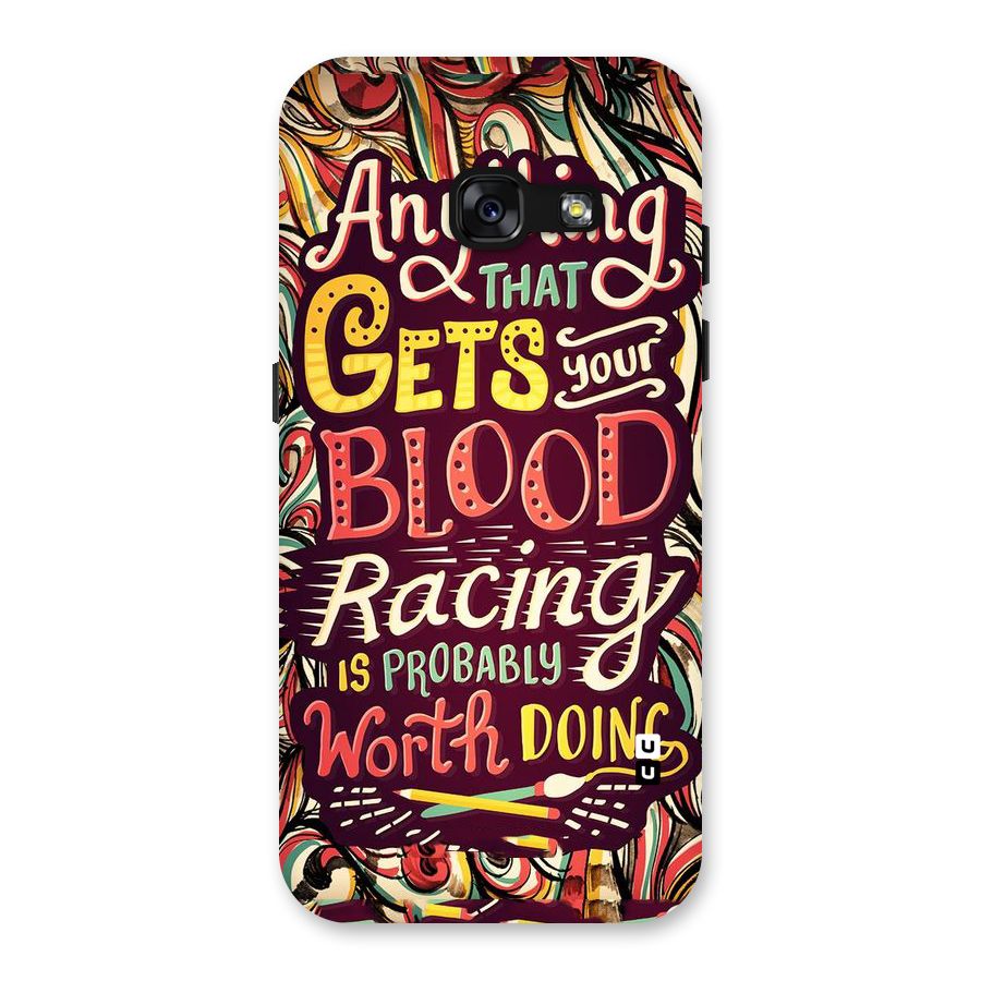 Blood Racing Back Case for Galaxy A3 (2017)