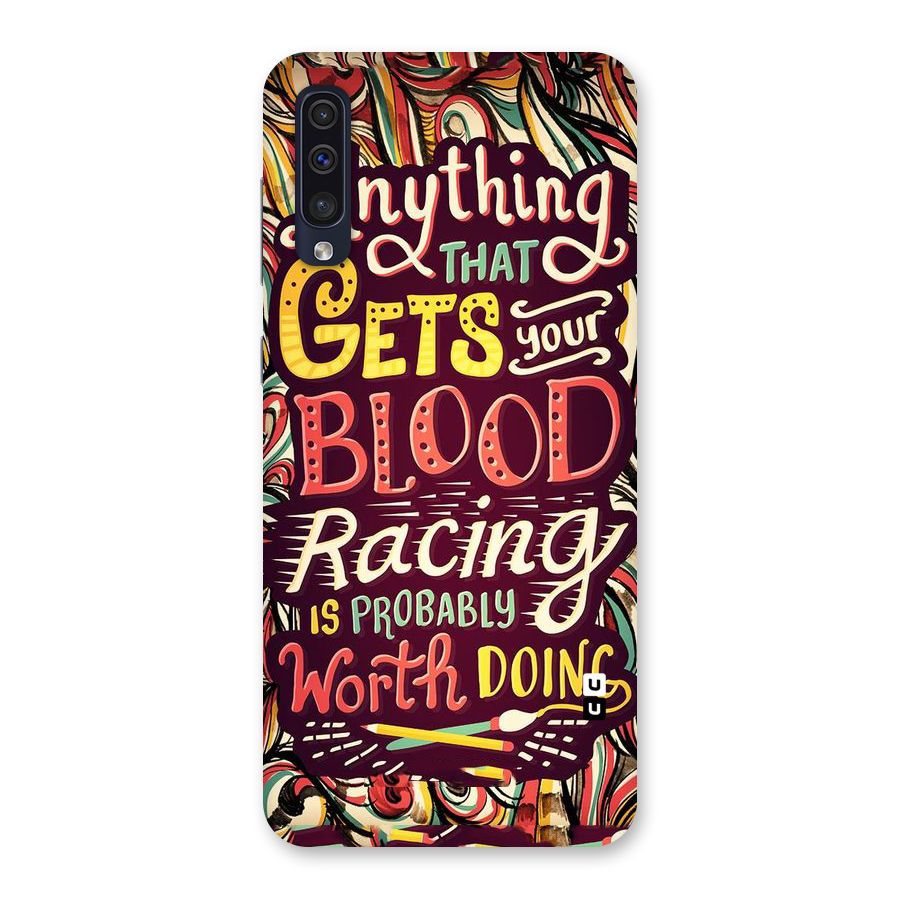 Blood Racing Back Case for Galaxy A50s