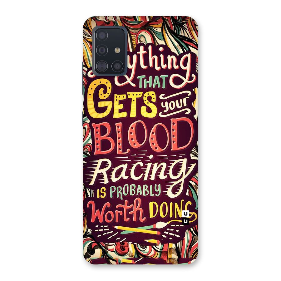 Blood Racing Back Case for Galaxy A51