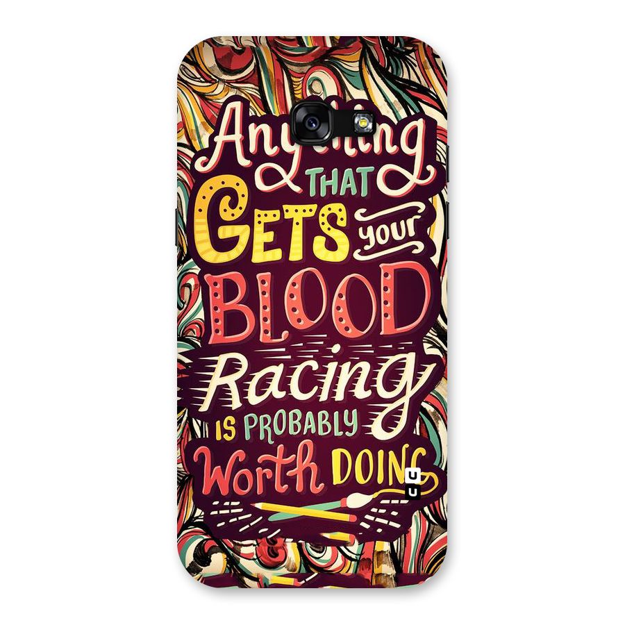 Blood Racing Back Case for Galaxy A5 2017