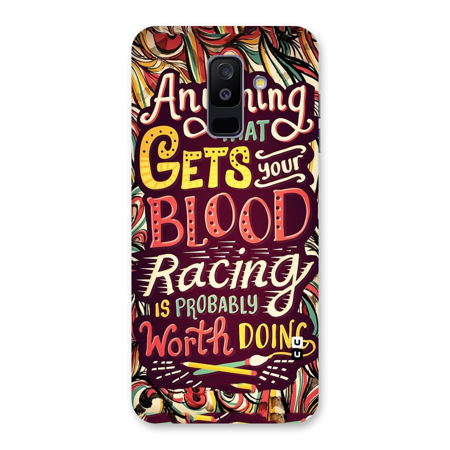 Blood Racing Back Case for Galaxy A6 Plus