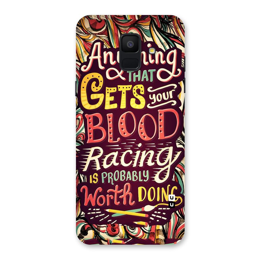 Blood Racing Back Case for Galaxy A6 (2018)