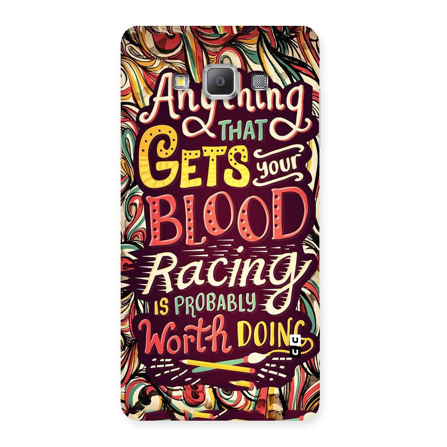 Blood Racing Back Case for Galaxy A7
