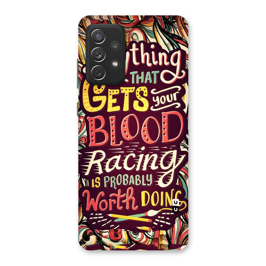 Blood Racing Back Case for Galaxy A72