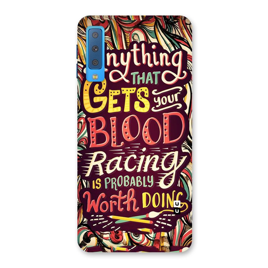 Blood Racing Back Case for Galaxy A7 (2018)