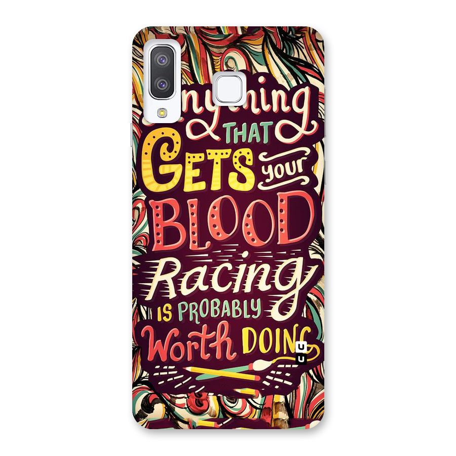Blood Racing Back Case for Galaxy A8 Star