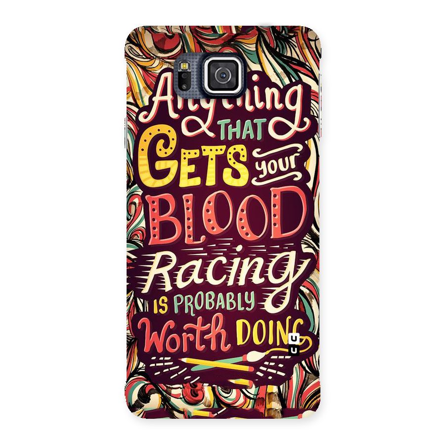 Blood Racing Back Case for Galaxy Alpha