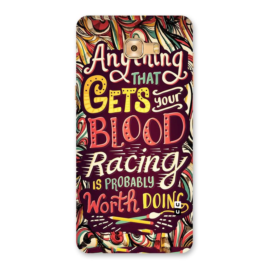 Blood Racing Back Case for Galaxy C9 Pro