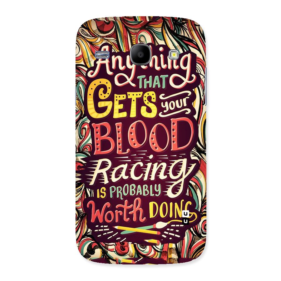 Blood Racing Back Case for Galaxy Core