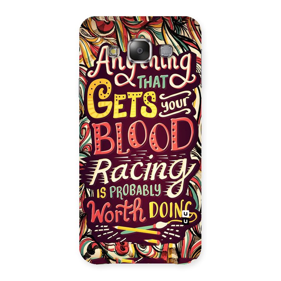 Blood Racing Back Case for Galaxy E7