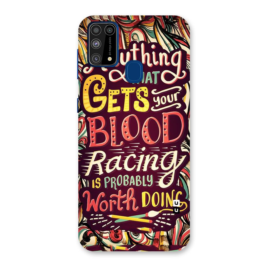 Blood Racing Back Case for Galaxy F41