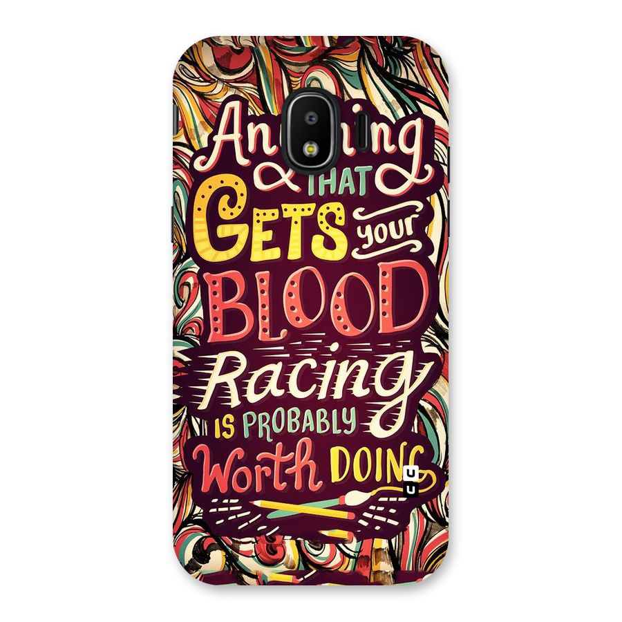 Blood Racing Back Case for Galaxy J2 Pro 2018