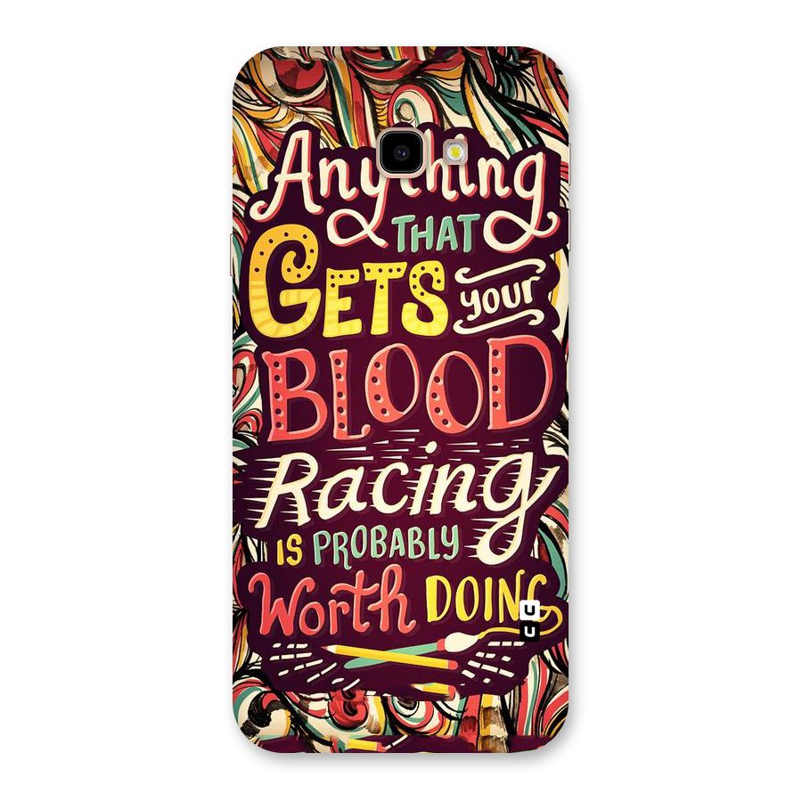 Blood Racing Back Case for Galaxy J4 Plus