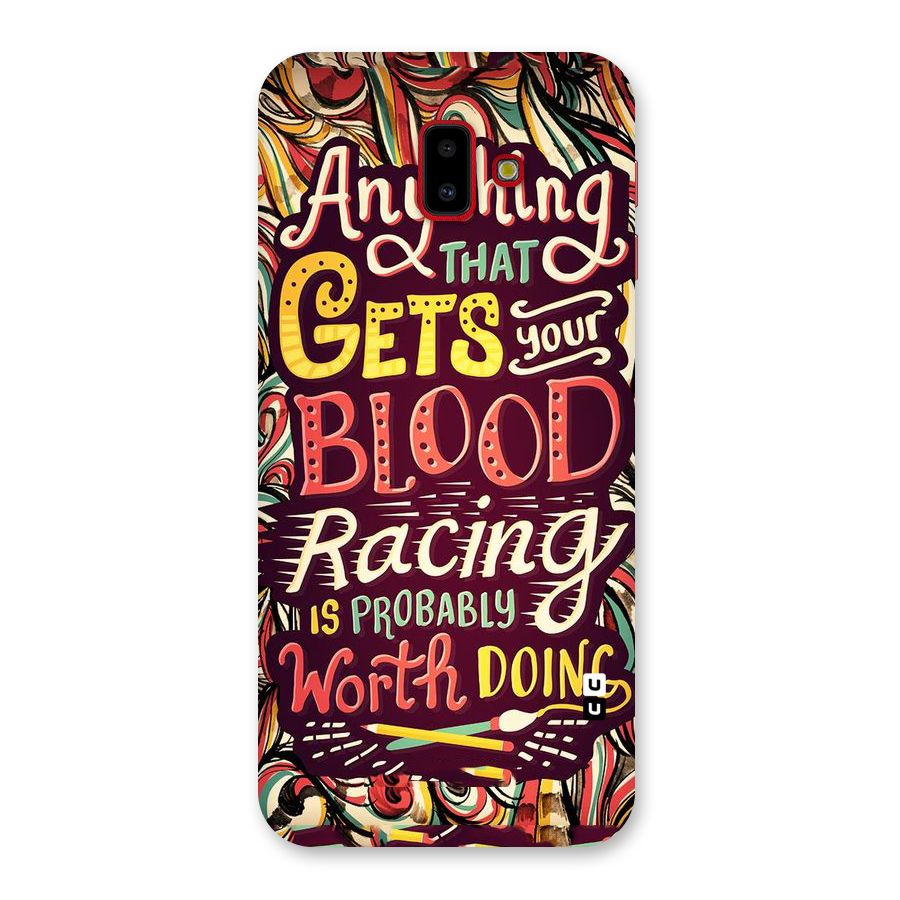 Blood Racing Back Case for Galaxy J6 Plus