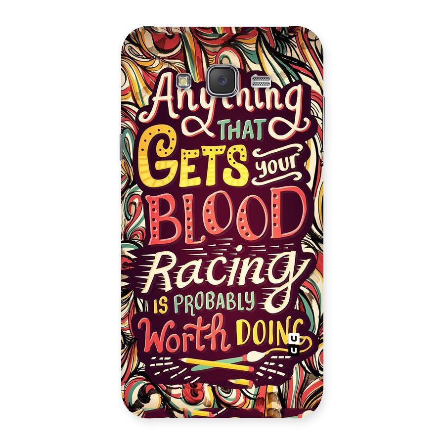 Blood Racing Back Case for Galaxy J7