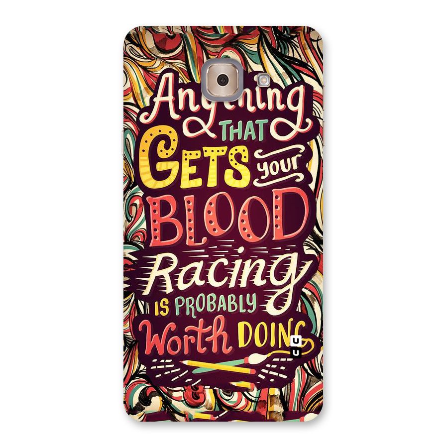 Blood Racing Back Case for Galaxy J7 Max