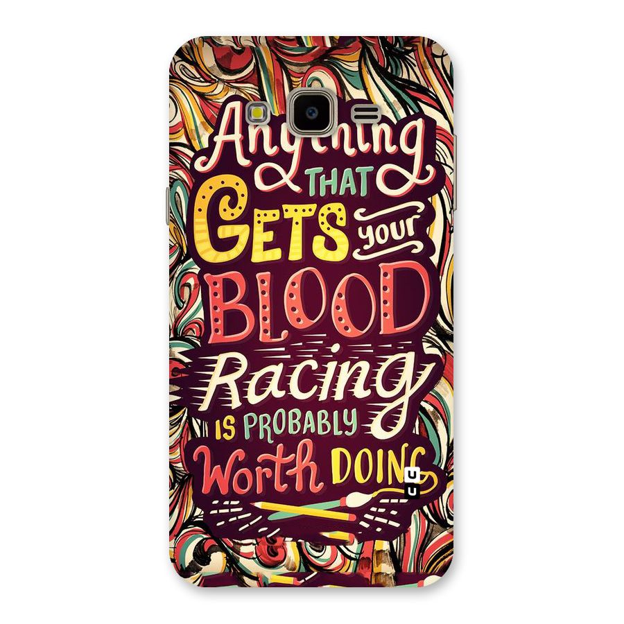 Blood Racing Back Case for Galaxy J7 Nxt
