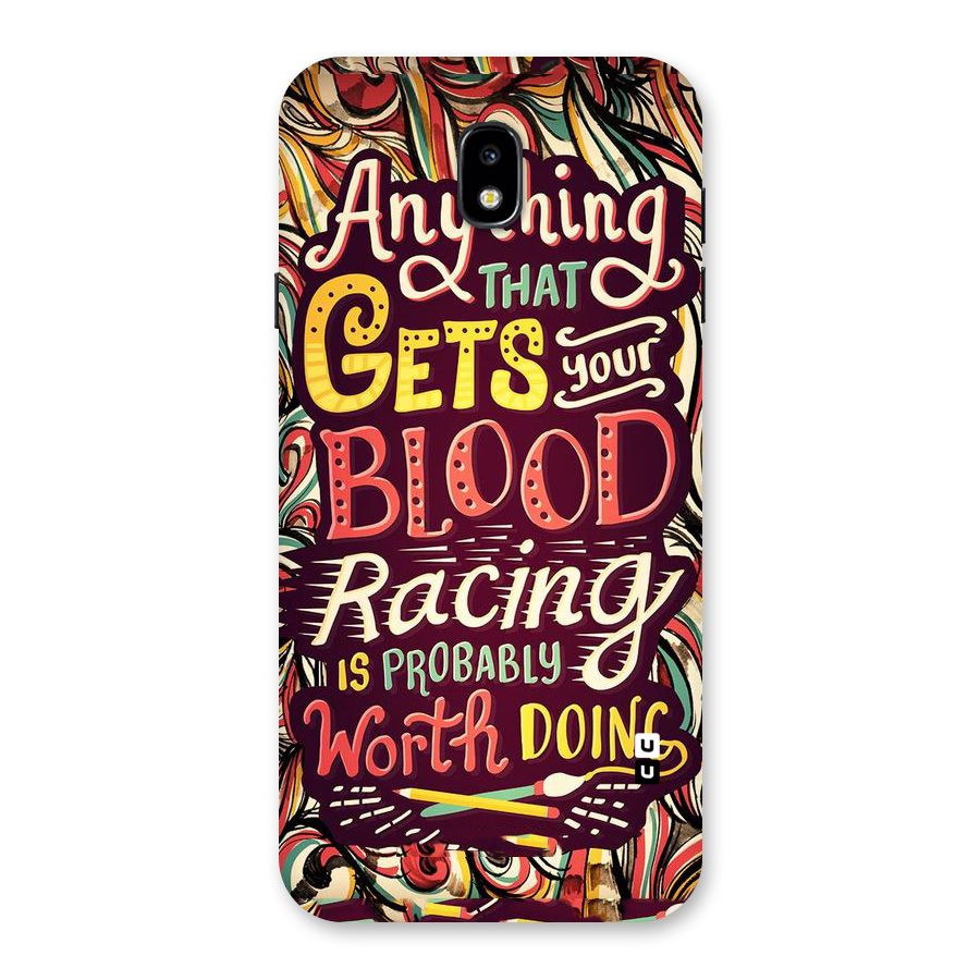 Blood Racing Back Case for Galaxy J7 Pro