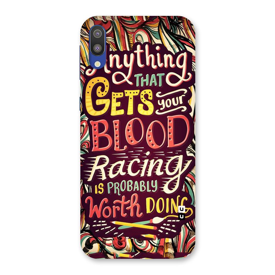 Blood Racing Back Case for Galaxy M10