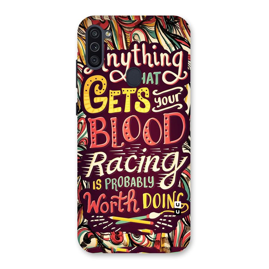 Blood Racing Back Case for Galaxy M11
