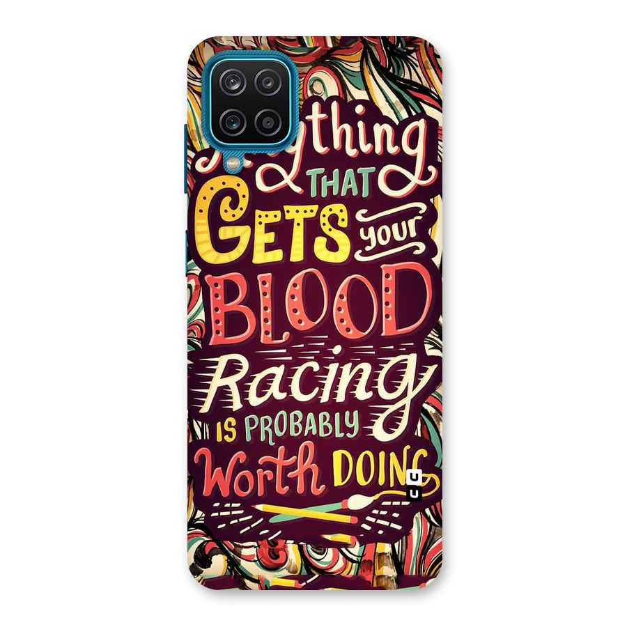 Blood Racing Back Case for Galaxy M12